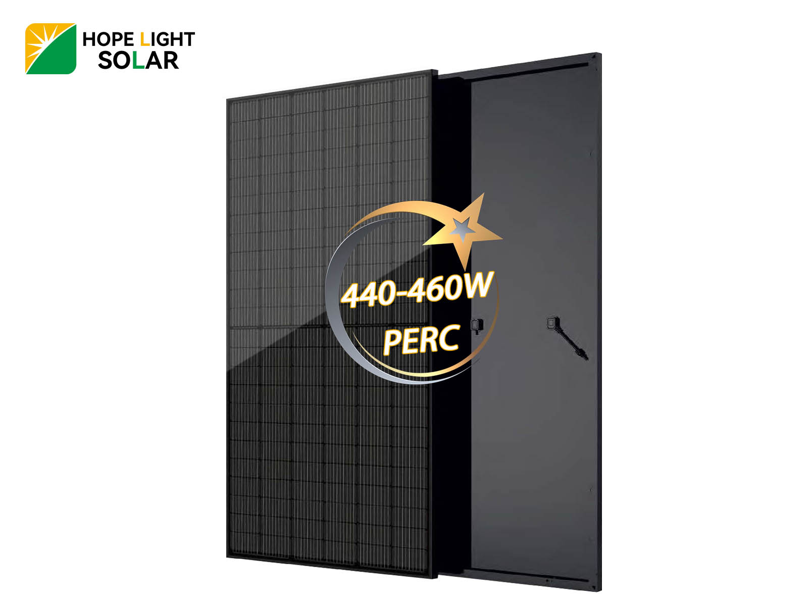 Single Glass PERC Full Black 450W Solar Panel