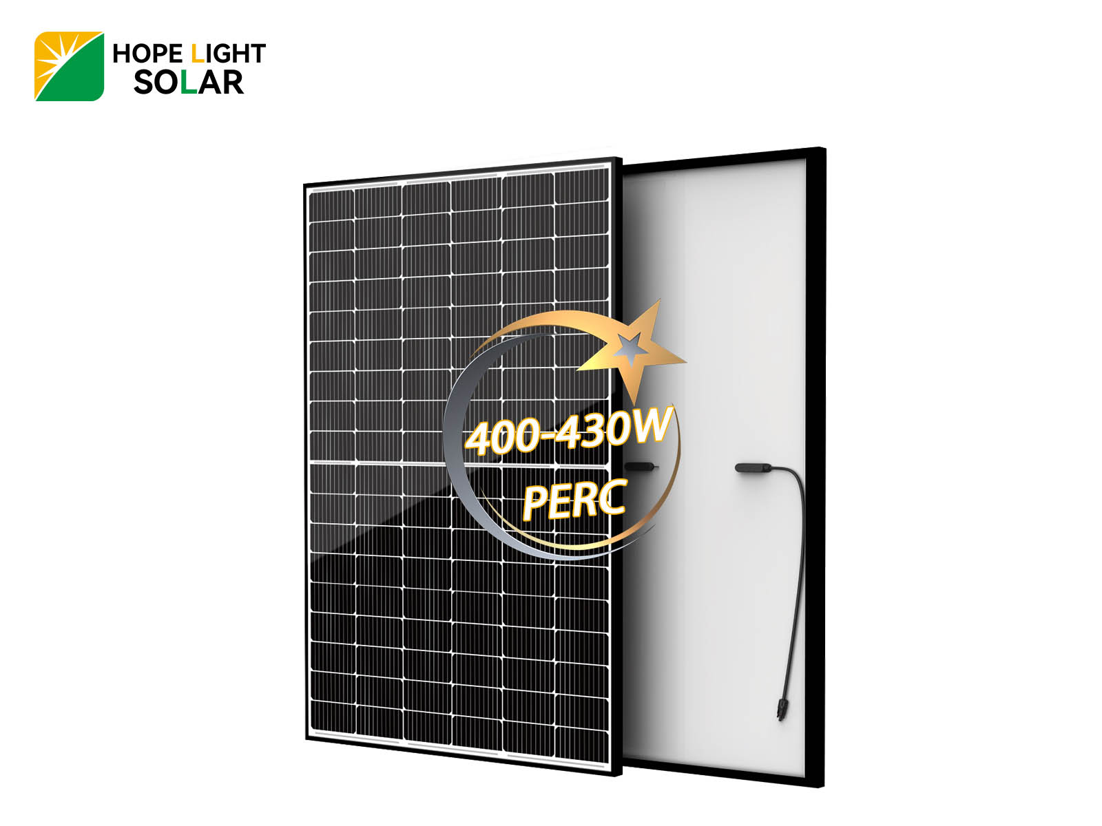 Single Glass PERC Black Frame 430W Solar Panel