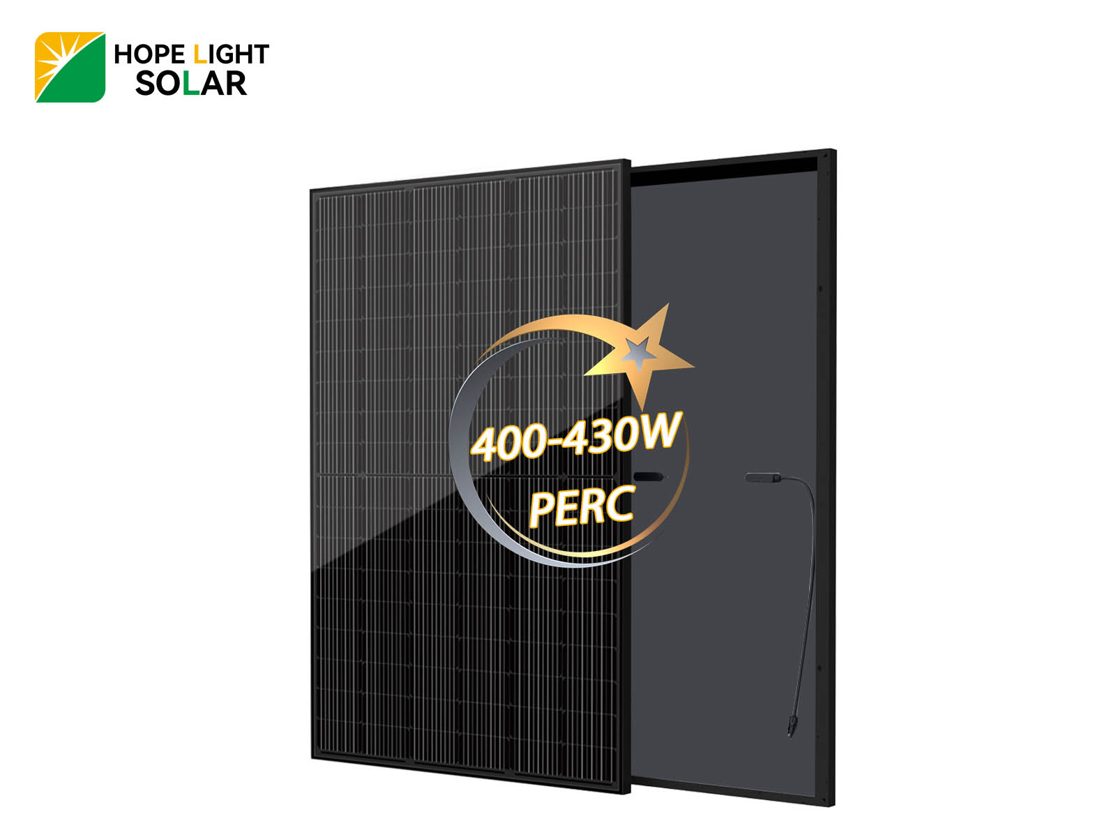Single Glass PREC Full Black 430W Solar Panel